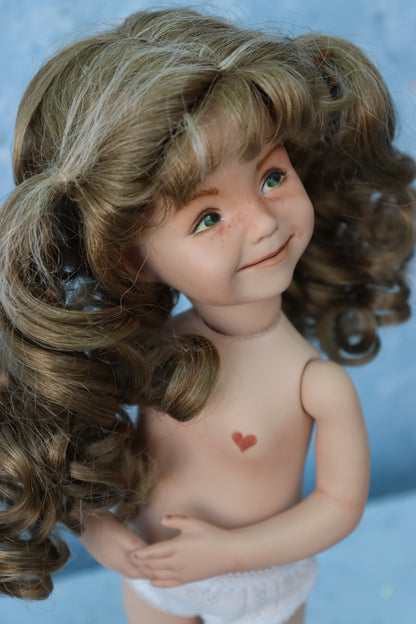 Linzee - OOAK - 11" Porcelain Doll - from Dianna Effner mold - MAFD