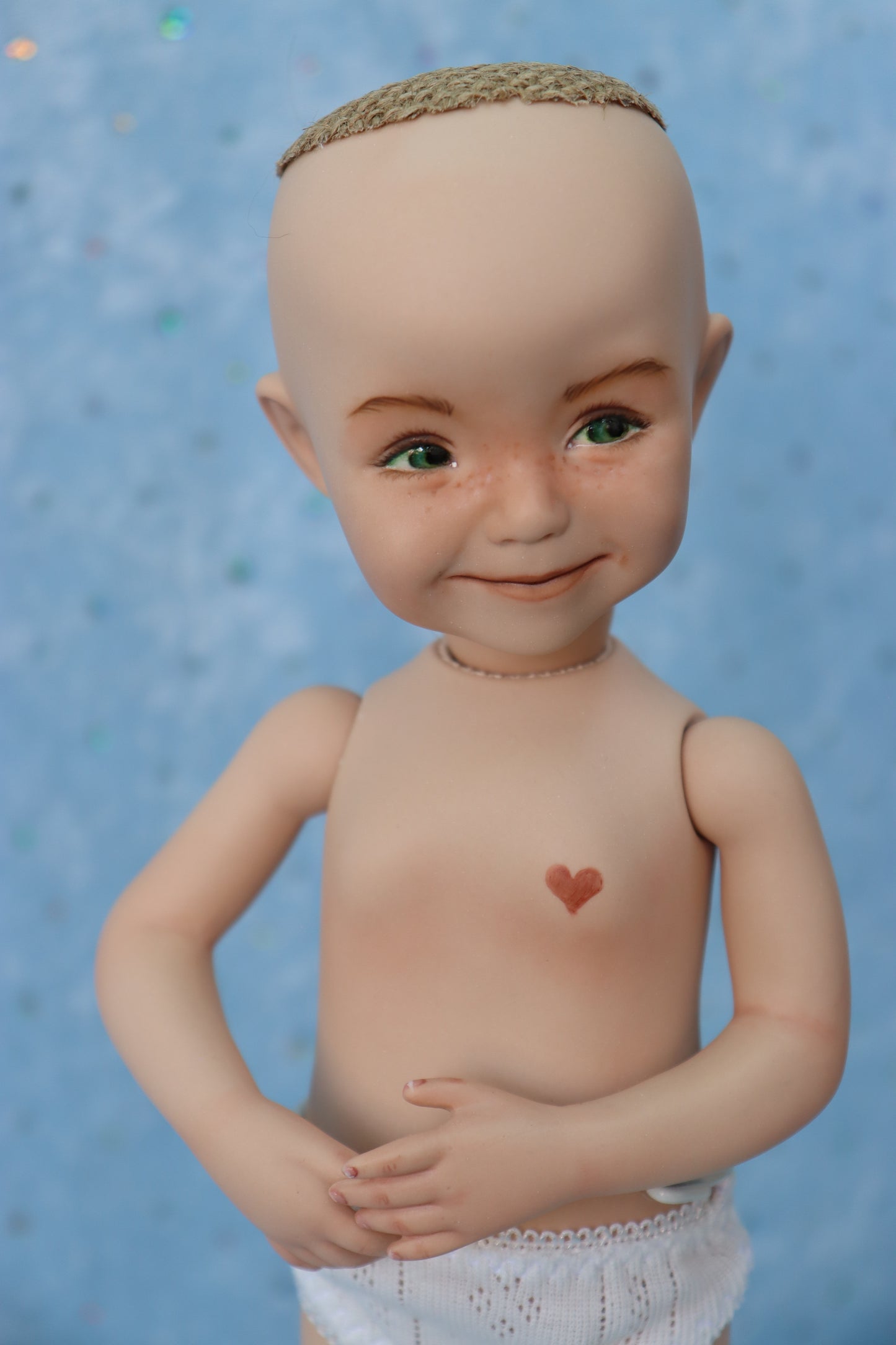 Linzee - OOAK - 11" Porcelain Doll - from Dianna Effner mold - MAFD
