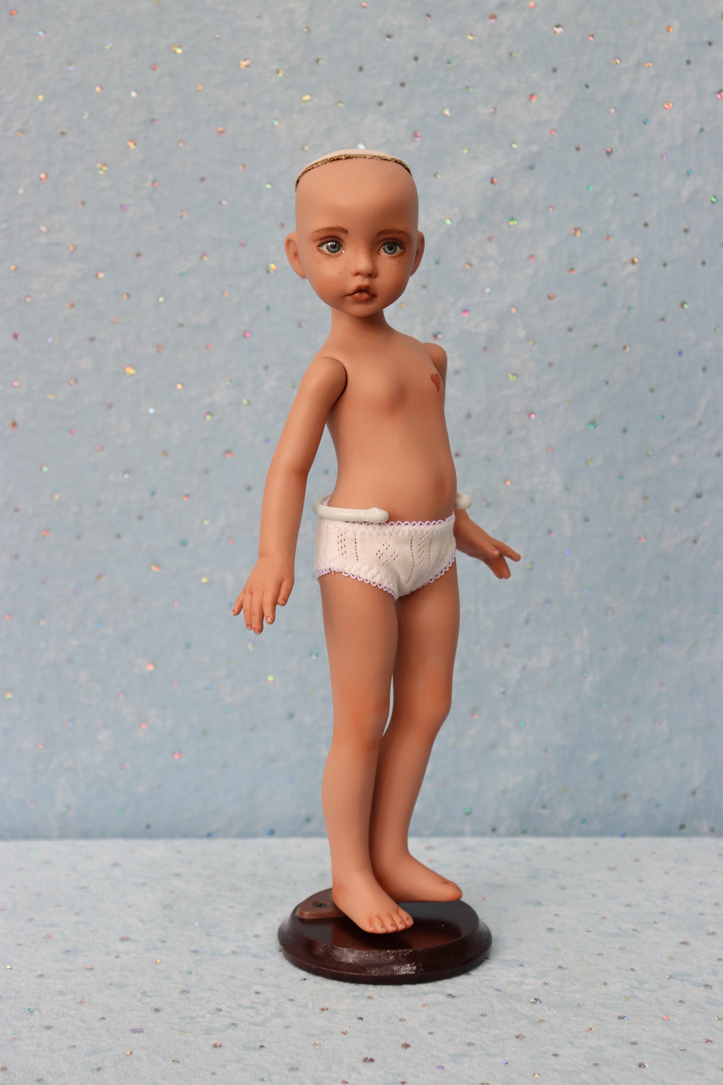 Nicole - OOAK - 12" Porcelain Doll - from Dianna Effner mold Expressions - MAFD