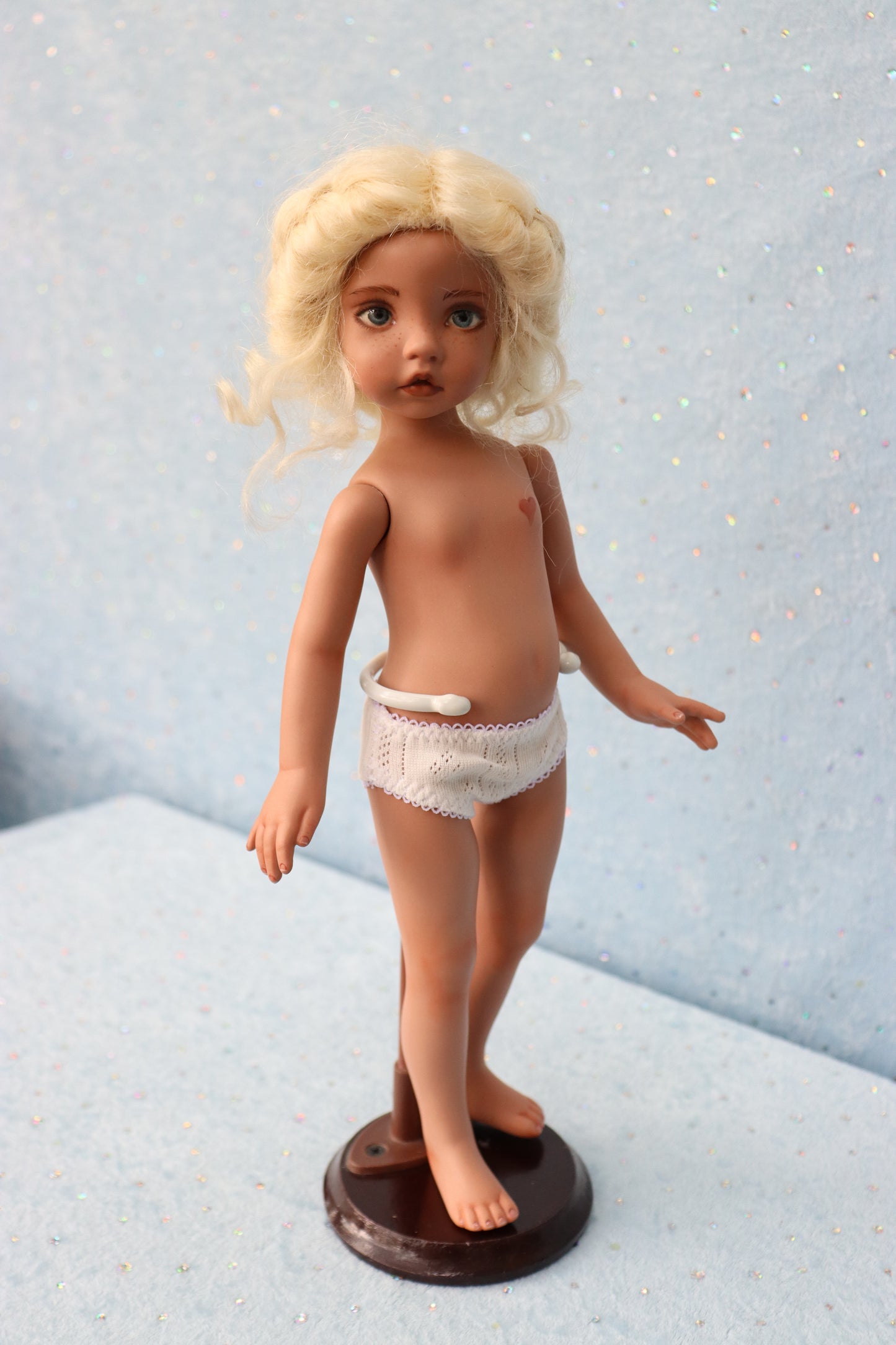Nicole - OOAK - 12" Porcelain Doll - from Dianna Effner mold Expressions - MAFD