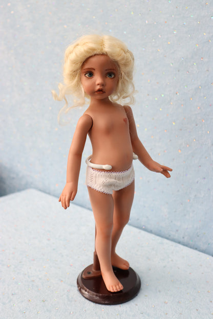 Nicole - OOAK - 12" Porcelain Doll - from Dianna Effner mold Expressions - MAFD
