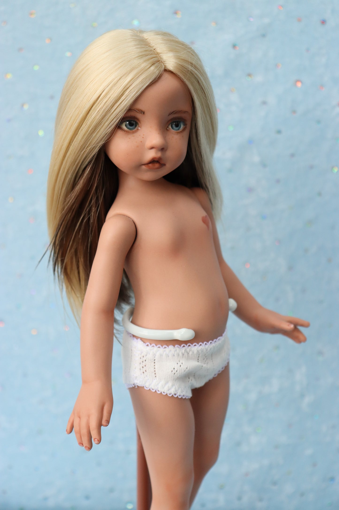 Nicole - OOAK - 12" Porcelain Doll - from Dianna Effner mold Expressions - MAFD