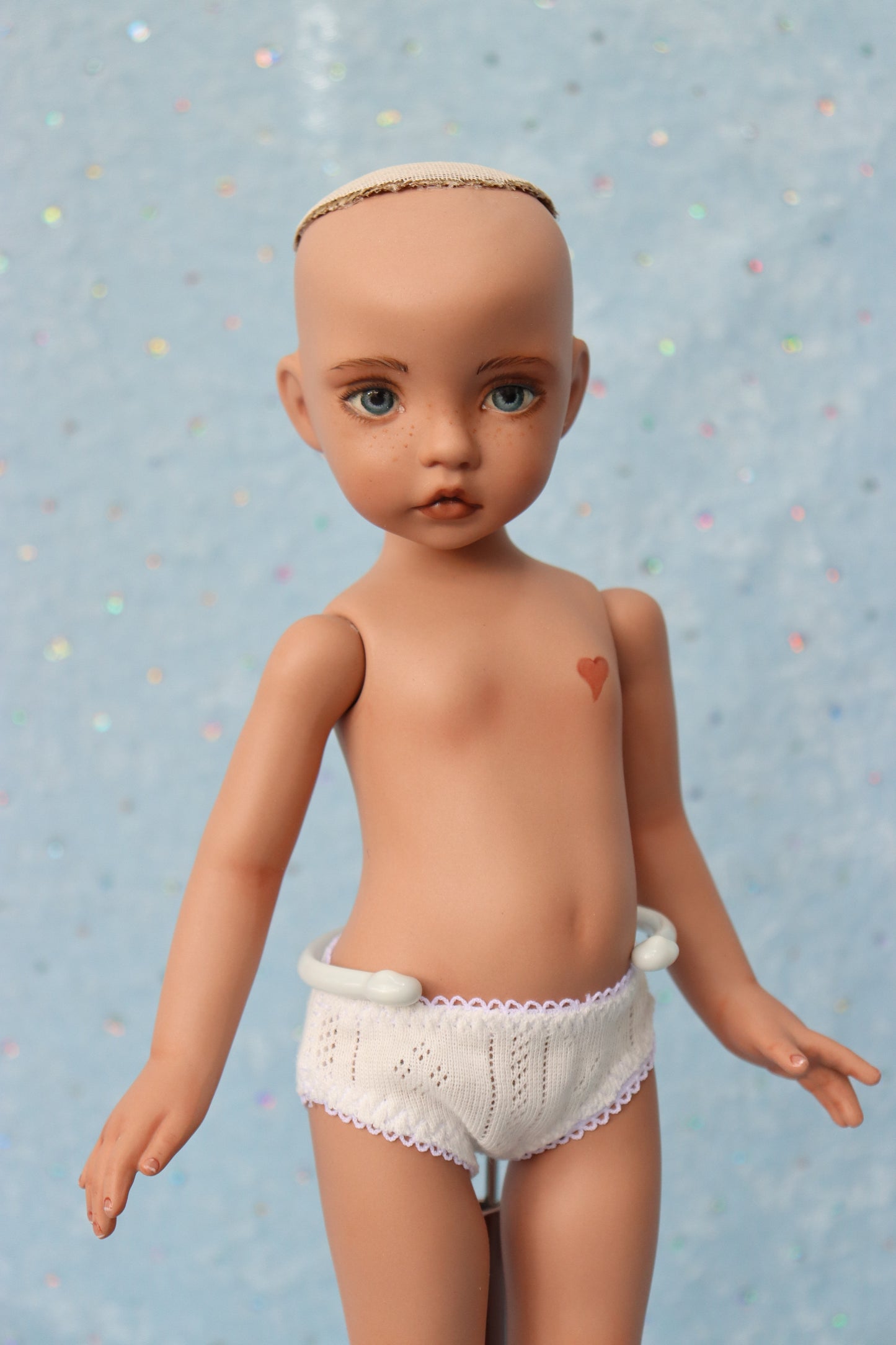 Nicole - OOAK - 12" Porcelain Doll - from Dianna Effner mold Expressions - MAFD