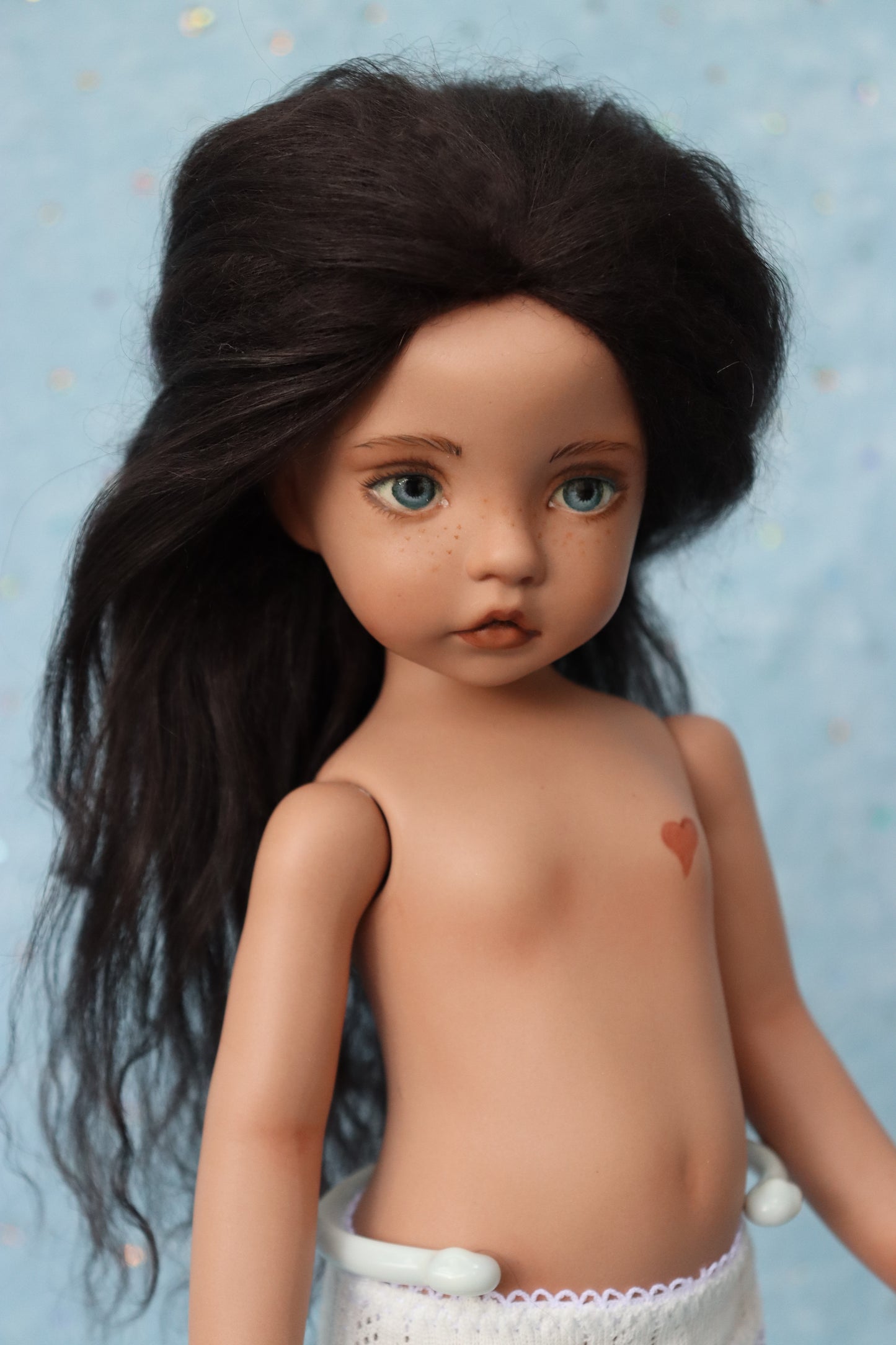 Nicole - OOAK - 12" Porcelain Doll - from Dianna Effner mold Expressions - MAFD