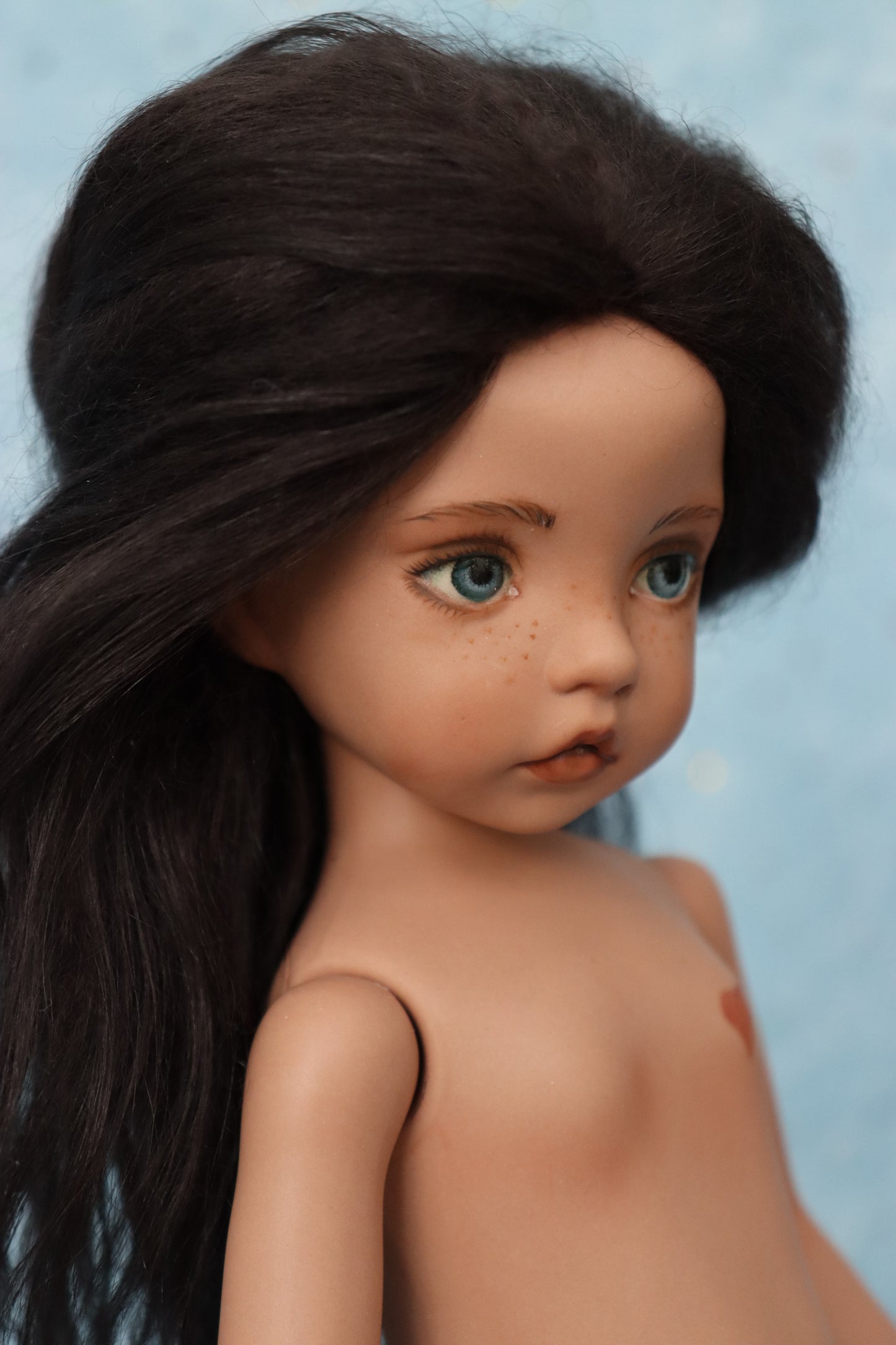 Nicole - OOAK - 12" Porcelain Doll - from Dianna Effner mold Expressions - MAFD