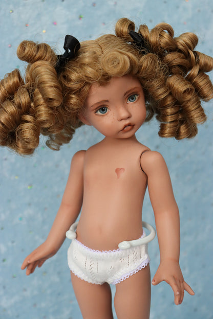 Nicole - OOAK - 12" Porcelain Doll - from Dianna Effner mold Expressions - MAFD