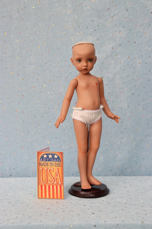 Nicole - OOAK - 12" Porcelain Doll - from Dianna Effner mold Expressions - MAFD