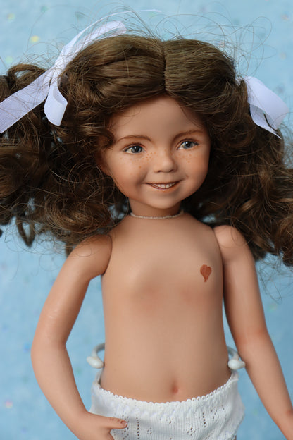 Portrait 2 - OOAK - 11" Porcelain Doll - from Dianna Effner mold - MAFD