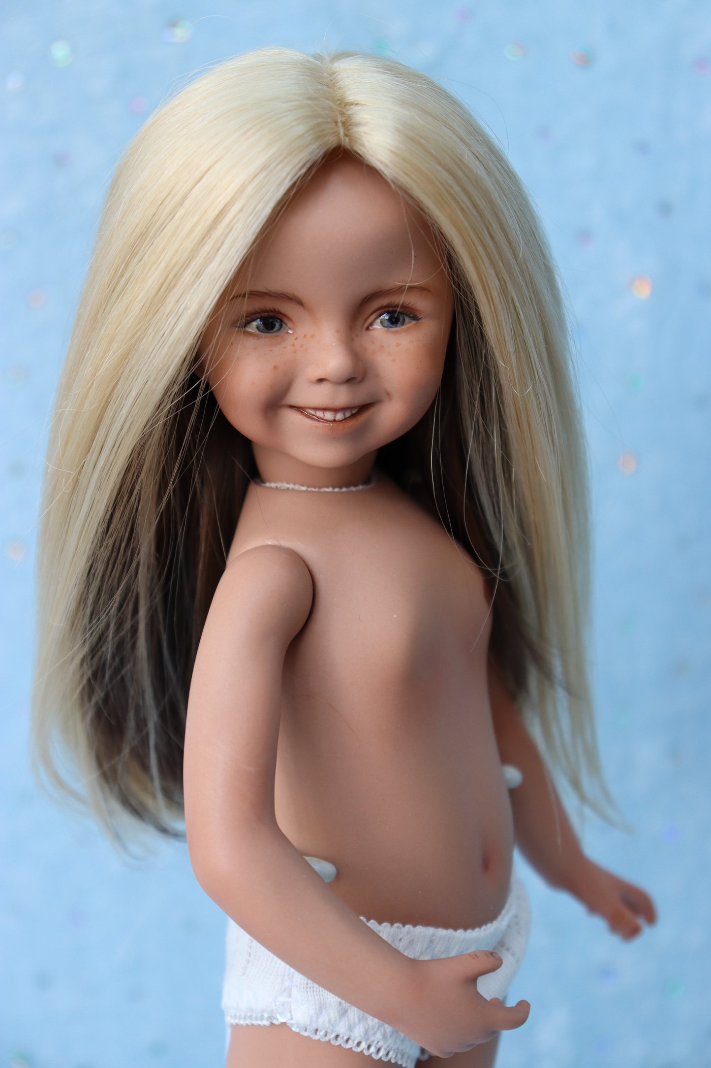 Portrait 2 - OOAK - 11" Porcelain Doll - from Dianna Effner mold - MAFD
