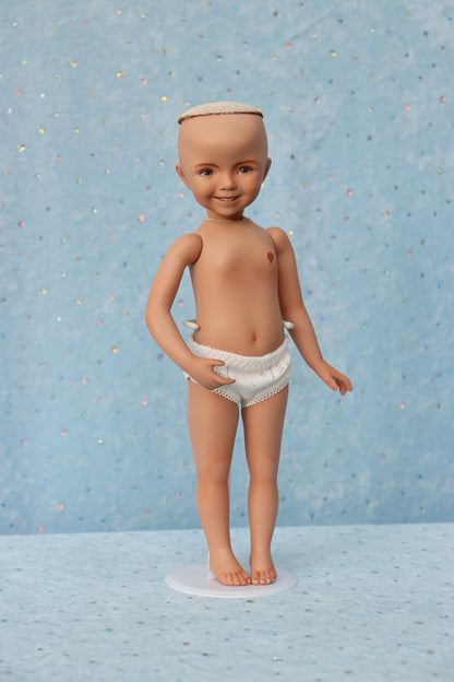 Portrait 2 - OOAK - 11" Porcelain Doll - from Dianna Effner mold - MAFD