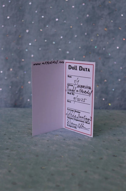 Little Darling #3- OOAK - 11" nude Porcelain Doll -from Dianna Effner mold- MAFD