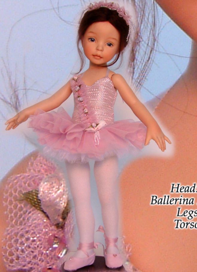 Tina the Ballerina - 12" - Porcelain Doll Kit - from Dianna Effner mold